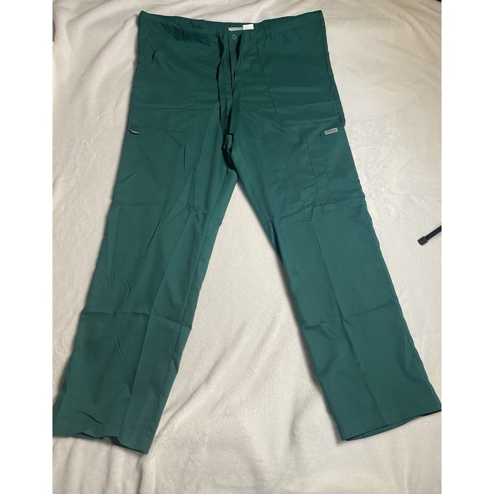Grey's Anatomy by Barco Green Scrub Pants L Polyester Rayon Unisex Medical Solid